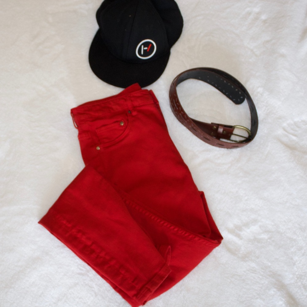🔥 ♥️ 🔥 Fire Red Skinny Jeans 🔥 ♥️ 🔥